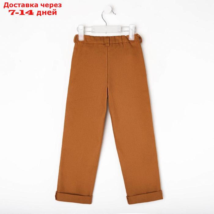 Брюки для девочки MINAKU: Casual collection KIDS, цвет рыжий, рост 134 см - фото 2 - id-p193945739