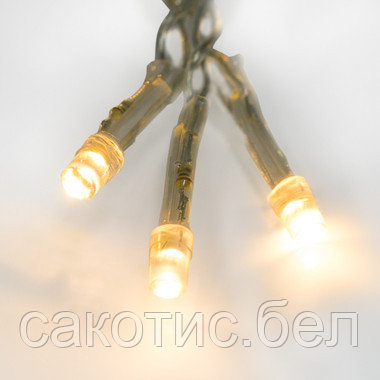 Гирлянда Светодиодный Дождь 2x3 м, свечение с динамикой, прозрачный провод, 230 В, цвет Теплый Белый - фото 4 - id-p194497454