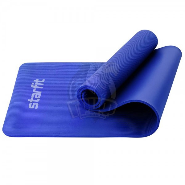 Коврик гимнастический для йоги Starfit NBR 12 мм (темно-синий)  (арт. FM-301-12-DBL)