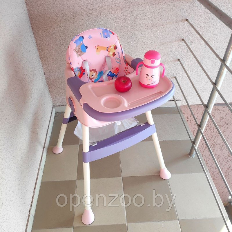 Стульчик для кормления ребенка Bestbaby розово/фиолетовый - фото 8 - id-p194382214