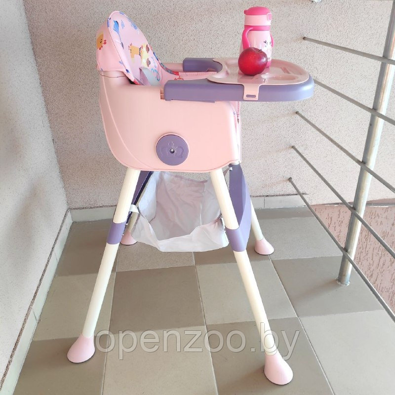 Стульчик для кормления ребенка Bestbaby розово/фиолетовый - фото 10 - id-p194382214