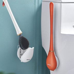 Ершик из эластичного силикона VIP Brush Туалетная плоская щетка для чистки унитаза Белый - фото 1 - id-p179623970