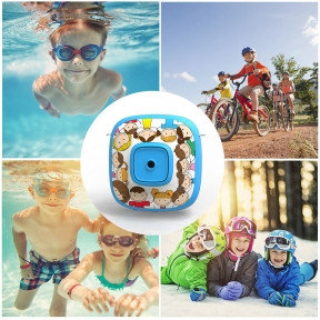 Детская экшн камера Action Camera Full HD 1080P Waterproof for Kids Синяя