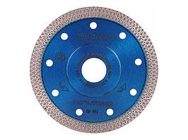 Алмазный круг 115х22 мм по керамике сплошн.ультратонкий X-Turbo HILBERG