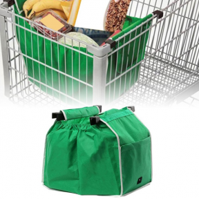 Вместительная сумка для покупок Grab Bag для шоппинга с креплением к тележке - фото 1 - id-p179626020