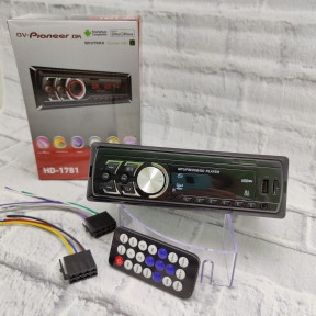 Автомагнитола Pioneer OK (Bluetooth, USB, micro, AUX, FM, пульт)   mod. HD1781