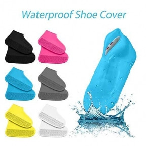 Бахилы (чехлы на обувь) от дождя и песка многоразовые силиконовые Waterproof Silicone Shoe. Суперпрочные - фото 1 - id-p179624047