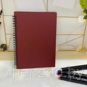 Скетчбук А5, 40 листов блокнот Sketchbook с плотными белыми листами для рисования (белая бумага, спираль) - фото 1 - id-p190874855