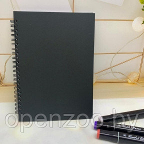 Скетчбук А5, 40 листов блокнот Sketchbook с плотными белыми листами для рисования (белая бумага, спираль) - фото 1 - id-p190874856