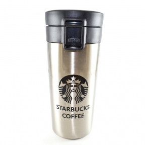 Термокружка Starbucks с фильтром Coffee (прорезиненное дно), 380 ml Металл - фото 1 - id-p179629908