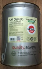 Моторное масло Mitasu MJ-M02 HYBRID MOLY-TRiMER SM 0W-20 20л