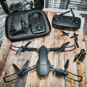 Складной мини-квадрокоптер Drone Pro 252X управление с пульта/смартфона Global Drone New Камера 1MP - фото 1 - id-p179624149