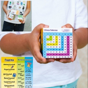 Игровое пособие - трансформер для начальной школы Умный Кубик (математика, русский язык)