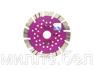 Алмазный круг 125х22,23мм по ж/бетону сегмент Tractor TRIO-DIAMOND (Высокие турбо-сегменты. Ж/б, бетон,