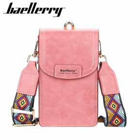 Дизайнерский женский клатч Baellerry Youne Will Show N8608 с плечевым ремнем Розовое Deep Pink - фото 1 - id-p179624569