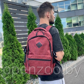 Городской рюкзак Gerk  с USB и отделением для ноутбука до 17,32 Красный