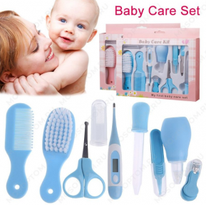 Набор по уходу за ребенком Baby Care Set, 10 предметов, 0м Голубой - фото 1 - id-p179626302