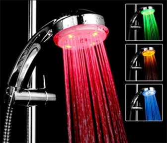 Цветная светодиодная насадка на душ Led Shower WOW (7 цветов) - фото 1 - id-p179631734