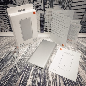 Внешний аккумулятор Xiaomi Mi Power Bank 3, 10000мАч 2xUSB, 1xUSB-C, 2.1А, серебристый ОРИГИНАЛ - фото 1 - id-p179631785