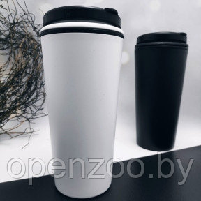 Персональный стакан тамблер для кофе Wowbottles и других напитков /Кофейная крышка с клапаном и ручкой, 350 - фото 1 - id-p180115827