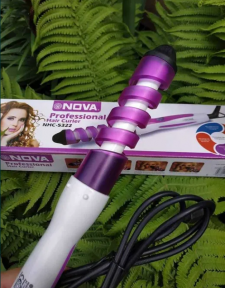 Профессиональная плойка для волос NOVA Professional Hair Curler NHC-5322 (5311) Фиолетовая - фото 1 - id-p179624876