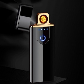 Сенсорная USB-зажигалка Lighter Черный - фото 1 - id-p179626466