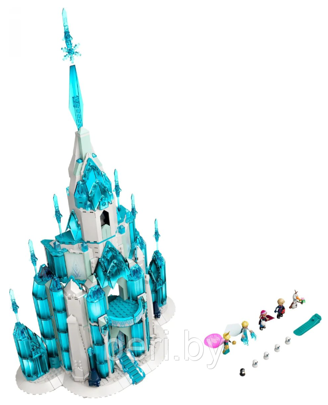 3075 Конструктор Frozen "Ледяной замок", 1709 деталей, аналог LEGO Disney Frozen 43197, серия Принцессы Дисней - фото 2 - id-p194497087