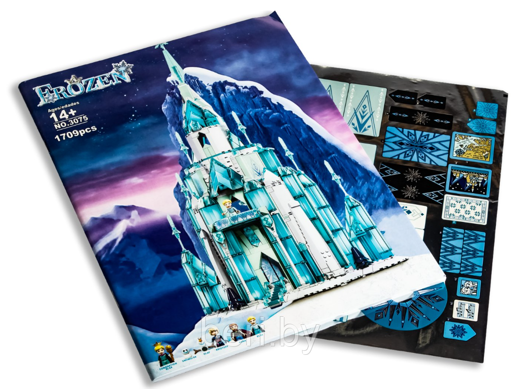 3075 Конструктор Frozen "Ледяной замок", 1709 деталей, аналог LEGO Disney Frozen 43197, серия Принцессы Дисней - фото 7 - id-p194497087