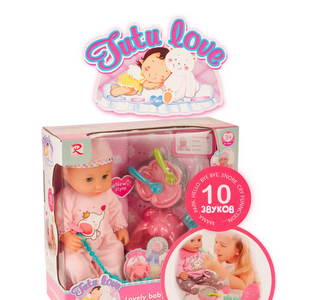 Детская кукла пупс интерактивная 8631 с аксессуарами и одеждой, аналог Baby Born беби бон беби лав - фото 3 - id-p194508004