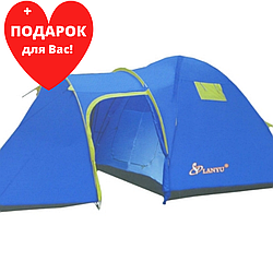 Палатка туристическая LanYu 1636 двухкомнатная 6-и местная 210100150х240х185 см с тамбуром