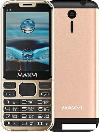 Мобильный телефон Maxvi X10 (золотистый), фото 2