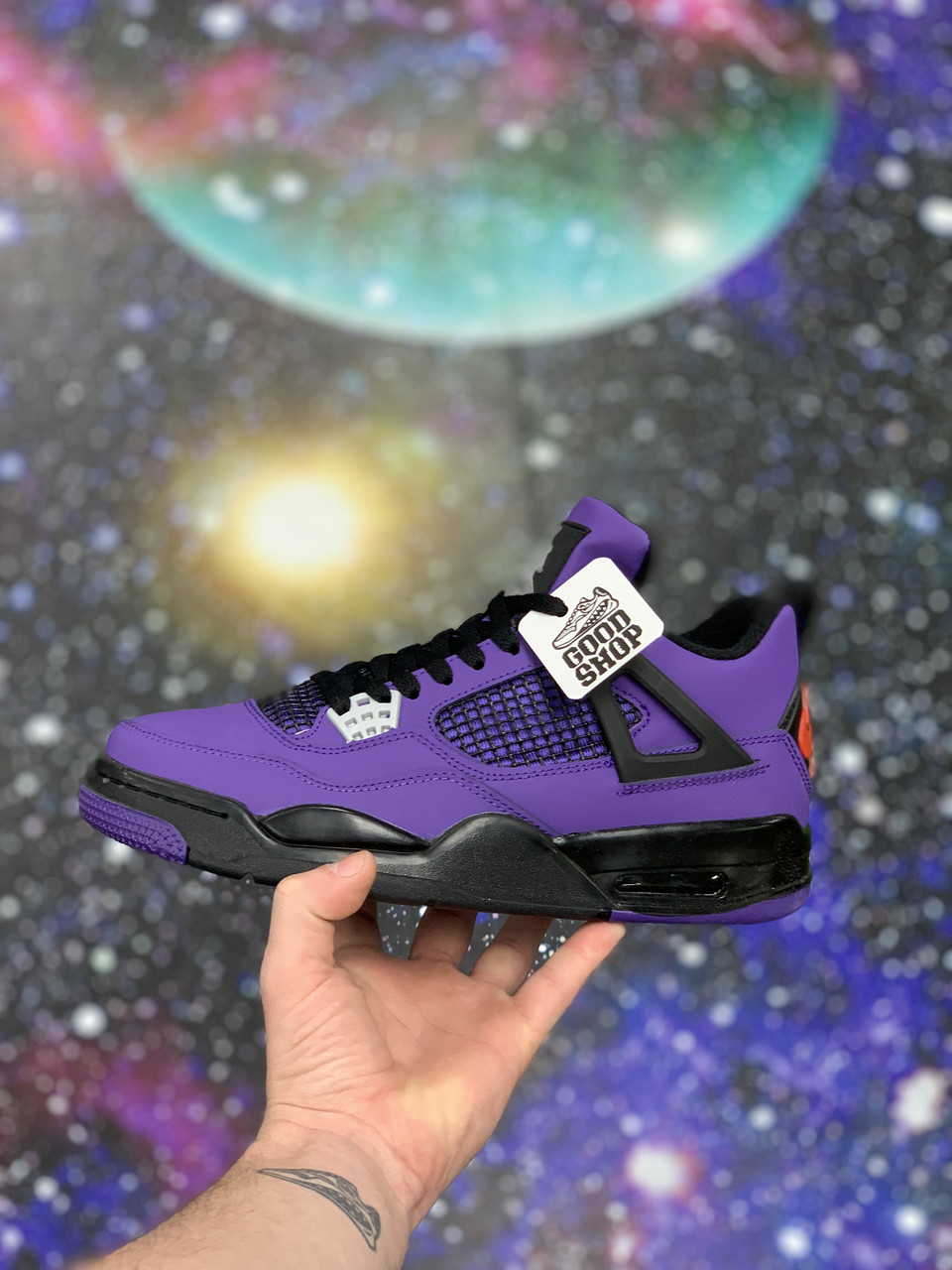 Кроссовки Jordan 4 Retro Travis Scott Cactus Jack Purple