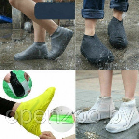 Бахилы (чехлы на обувь) от дождя и песка многоразовые силиконовые Waterproof Silicone Shoe. Суперпрочные - фото 1 - id-p160754563