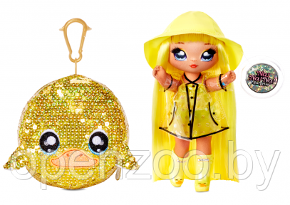 Кукла Surprise 2 в 1 с блестками : Кукла с огромными глазами питомцец. Подарочная БУМ упаковка. Солнечная - фото 1 - id-p160165297