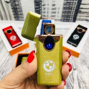 Сенсорная зажигалка Eagle LIGHTER BMW Золотая крылья