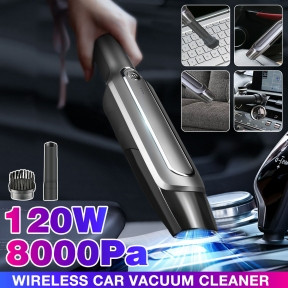 Портативный вакуумный мини пылесос для авто и дома 2 in 1 Vacuum Cleaner  JB-80  (2 насадки), фото 1