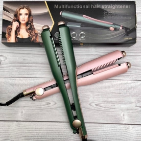 Многофункциональный 4в1 Гофре- выпрямитель для волос Multifunctional Hair Straightener LSM-635 Зеленый - фото 1 - id-p169547368