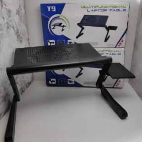 Складной cтолик трансформер для ноутбука  Multifunctional Laptop Table T9 с охлаждением (48,0 х 28,0