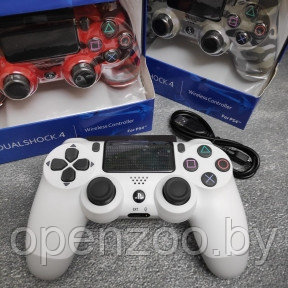 Игровой геймпад Sony DualShock 4 , беспроводной Белый - фото 1 - id-p137332479