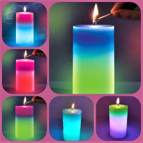 Магическая восковая свеча Candled Magic 7 Led меняющая цвет (на светодиодах) - фото 1 - id-p179623668