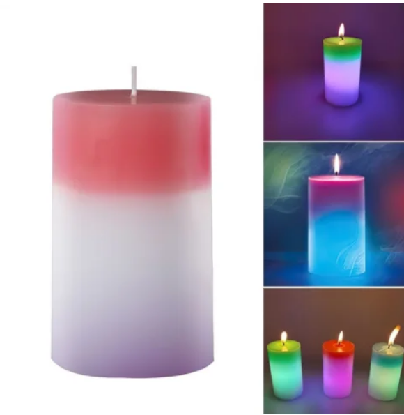 Магическая восковая свеча Candled Magic 7 Led меняющая цвет (на светодиодах) - фото 7 - id-p179623668