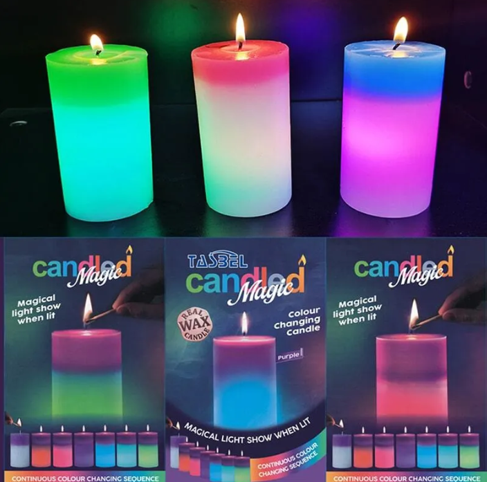 Магическая восковая свеча Candled Magic 7 Led меняющая цвет (на светодиодах) - фото 9 - id-p179623668