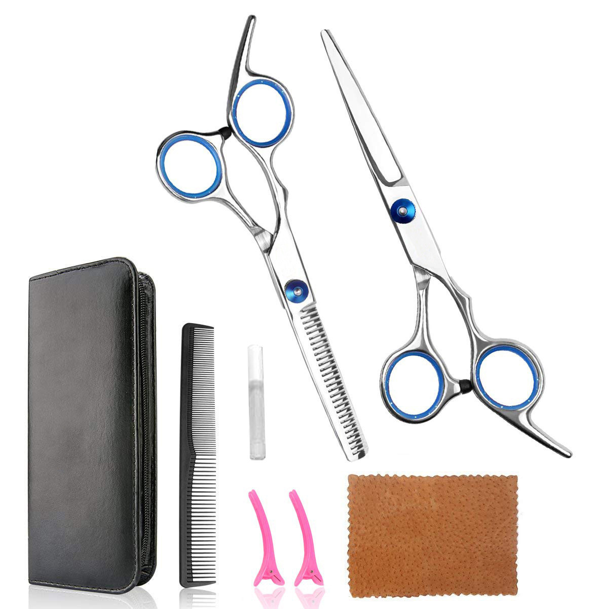 Профессиональный набор ножниц парикмахера SiPL с аксессуарами для стрижки - фото 2 - id-p194531191