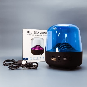 Беспроводная портативная акустическая колонка Bluetooth Big Diamond Синяя - фото 1 - id-p165327934