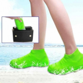 Бахилы (чехлы на обувь) от дождя и песка многоразовые силиконовые Waterproof Silicone Shoe. Суперпрочные - фото 1 - id-p179628599