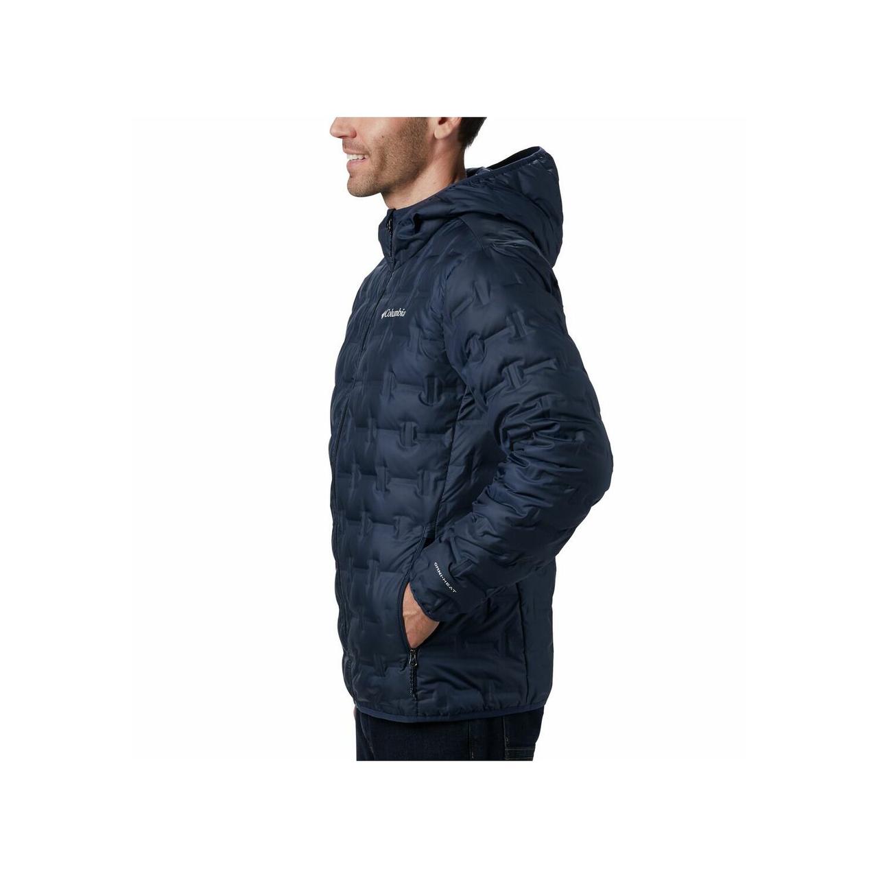 Куртка пуховая мужская Columbia Delta Ridge Down Hooded Jacket тёмно-синий - фото 4 - id-p194522917