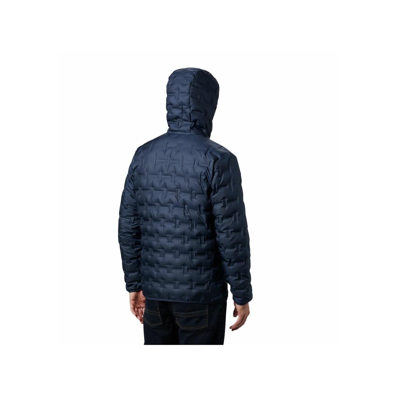 Куртка пуховая мужская Columbia Delta Ridge Down Hooded Jacket тёмно-синий - фото 5 - id-p194522917