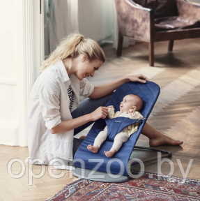 Кресло-шезлонг детский аналог BabyBjorn (с игрушками). Серый чехол - фото 1 - id-p121218394