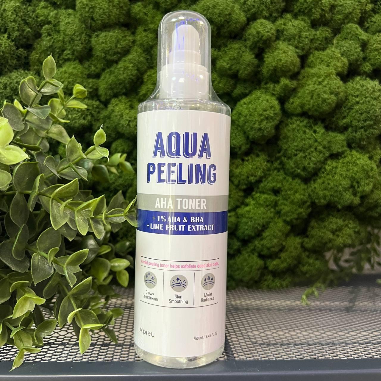 Пилинг-тонер для лица с кислотами A'PIEU Aqua Peeling Aha Toner, 275 мл