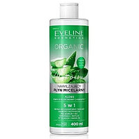 Очищающая мицеллярная вода Eveline Organic Aloe+Collagen, 400 мл